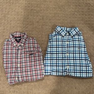 Two vineyard vines performance button down shirts